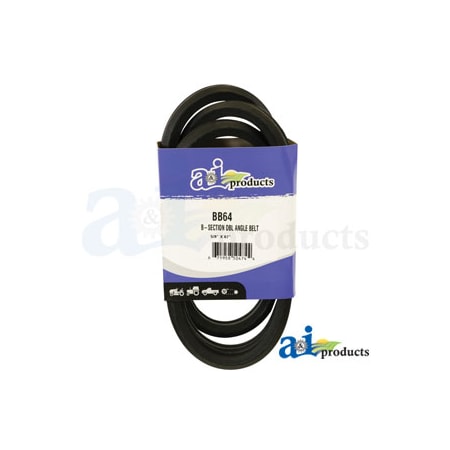 A & I Products Double V-Belt (5/8" X 67") 14" x5" x1.2" A-BB64